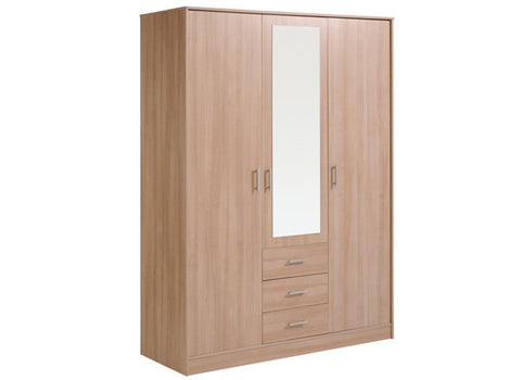 Armoire 3 portes 3 tiroirs bruges