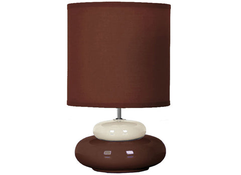 Lampe de chevet LILI choco/crème