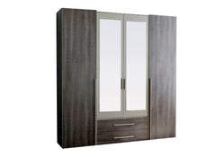 Ensemble HUGO (Lit 140x190 + Armoire + Chevet)