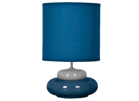 Lampe de chevet LILI bleu/gris