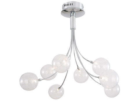 Plafonnier 8 lampes CRYSTAL