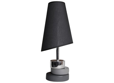 Lampe de table VALDI gris/chrome