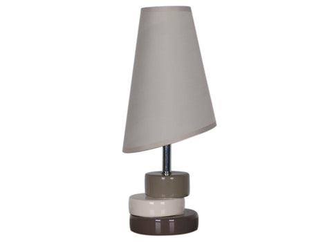 Lampe de table VALDI taupe/chocolat