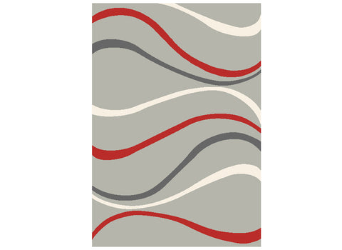 Tapis 160x230 ZIG ZAG rouge