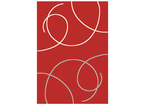 Tapis 160x230 VOLUTES Rouge