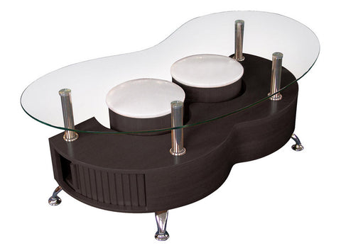 Table basse ORIS + 2 poufs