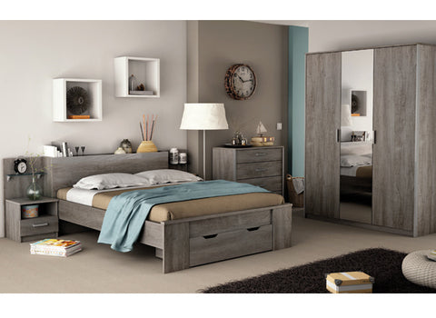 Ensemble BOB (Lit 140x190 + Armoire + Chevet)